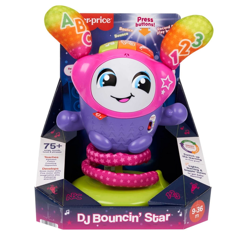 Interaktívna vzdelávacia hračka Fisher-Price Dancing DJ v poľskej verzii HRD21